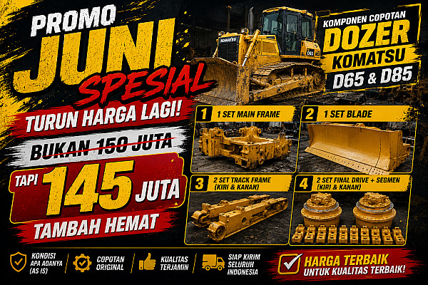 PROMO MERDEKA!!! TURUN HARGA MENJADI 145JUTAHARGA SPESIAL, HEMAT LEBIH BANYAK COPOTAN D65P-12