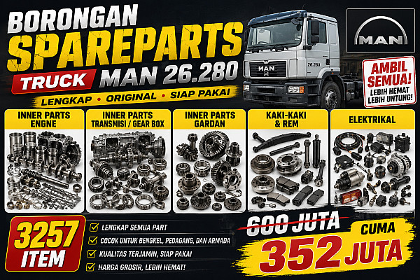 TRUCK MAN CLA26.280 PART...HARGA MURAH !!! DAPATKAN BANYAK ITEM & QTY DENGAN 352JUTA
