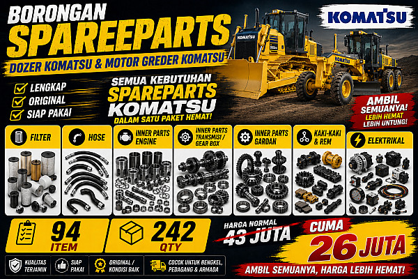 ALAT BERAT KOMATSU PARTS ... HARGA MURAH!!! DAPATKAN BANYAK ITEM & QTY DENGAN 26JUTA