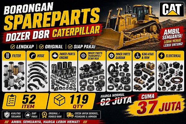 DOZER D8R CATERPILLAR PARTS ... HARGA MURAH!!! DAPATKAN BANYAK ITEM & QTY DENGAN 37JUTA
